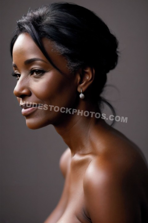 Elegant mature black woman