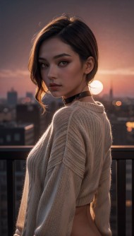 Sensual Young Girl in Jumper